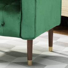 Bartos Button-Tufted Velvet Armchair